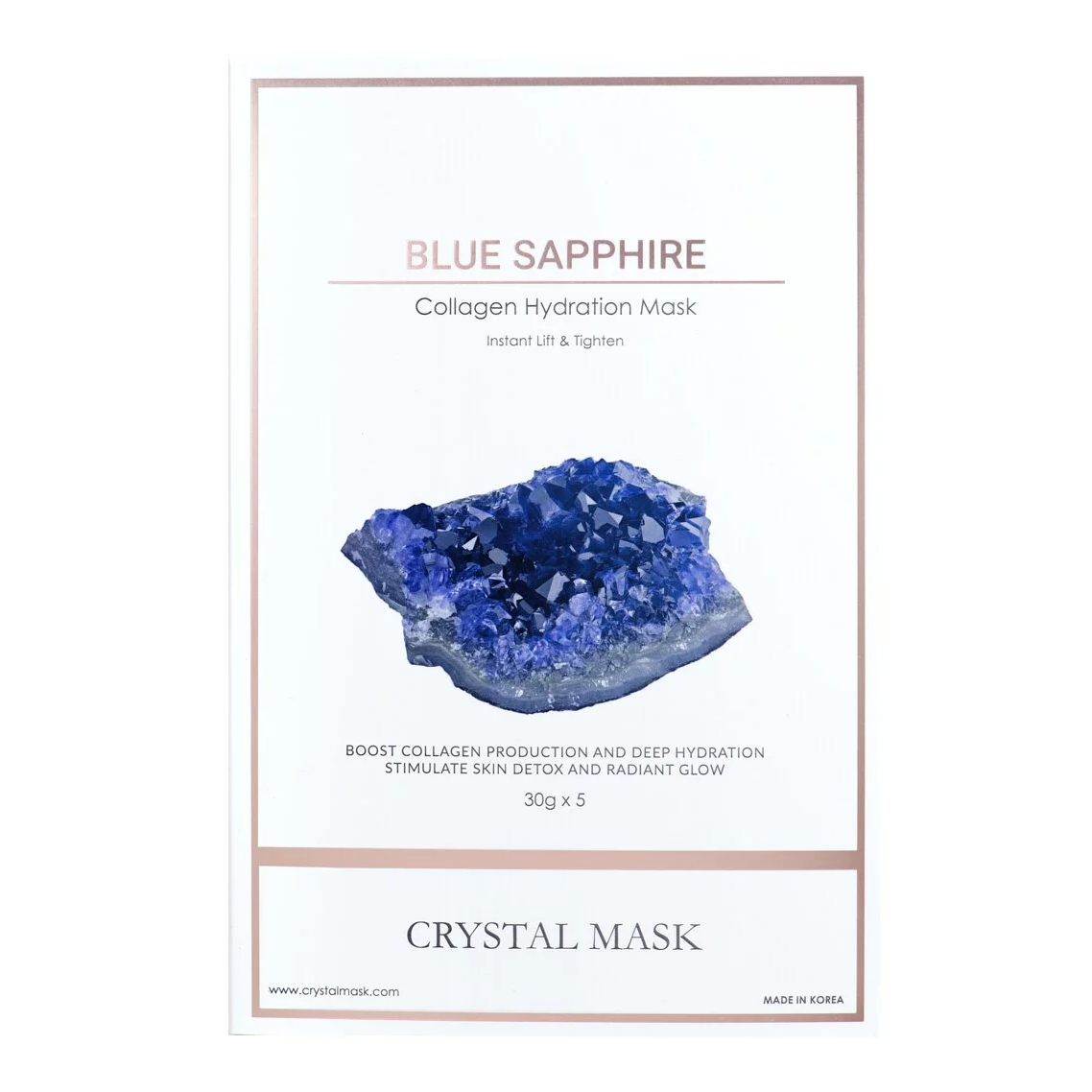 <tc>【Add-on Item】600sec Blue Sapphire Collagen Hydration Mask 5pcs/box</tc>