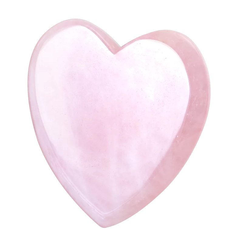 心形粉紅水晶刮痧板